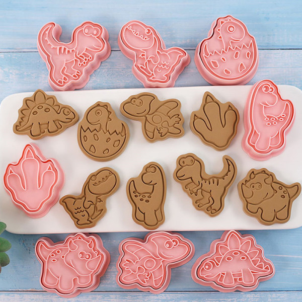 8 Stk Cookie ter Form Plast Press Biscuit Form Stempel Bagegrej