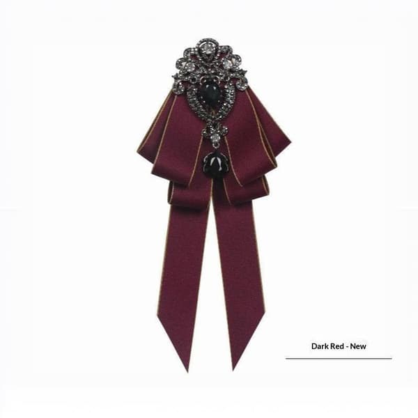 Modeband Rosett Slips Rhinestone Kristall Tyg Konst A7