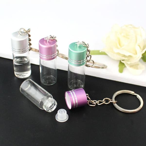 Toivepullon avaimenperä DIY-koristeluun, askarteluun, lasipullo P A7