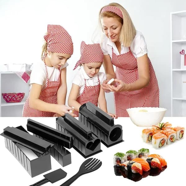 Multifunksjonelt sushilagingssett Komplette sushiformer Sushimaker C