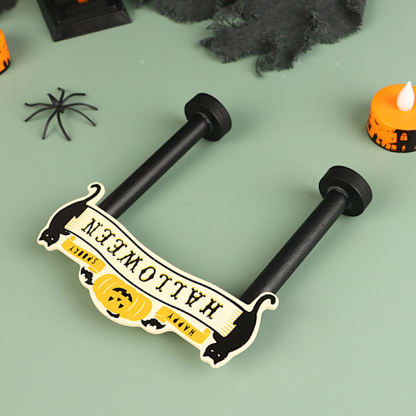 1:12 Dukkehus Halloween Dør Katt Gresskar Ornament Dukkehus Fe