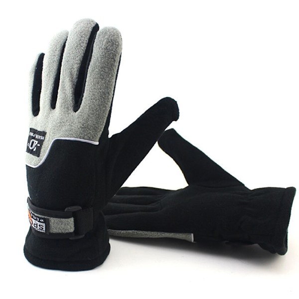-20℃ Vintervarme Fleecehansker Herre Termisk Sport Sykkelsnø Army green