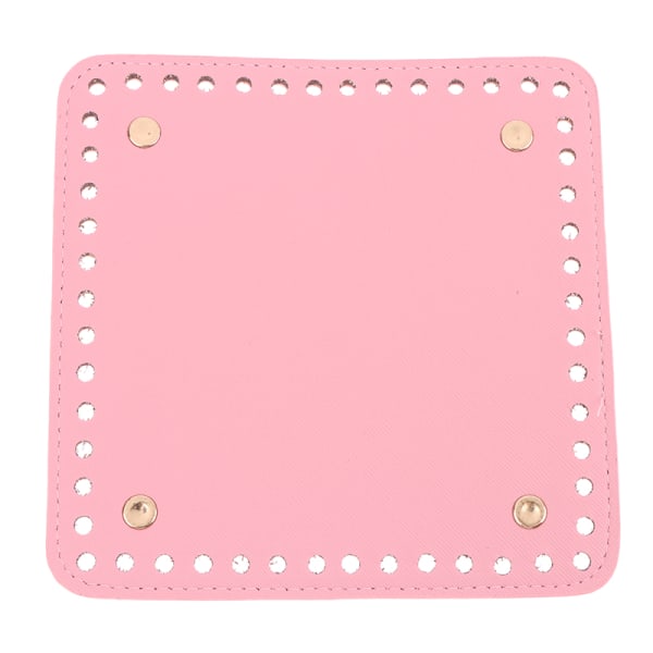 15 * 15 cm neliömäinen pohja neulelaukulle PU-nahkatarvikkeet H pink