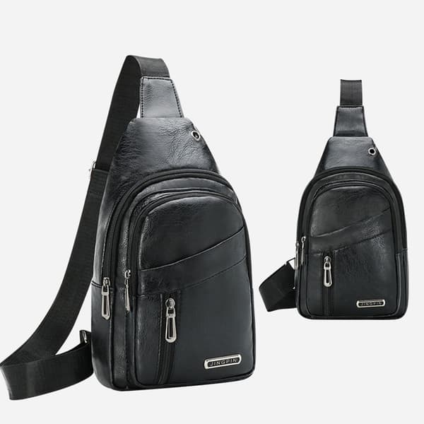 Crossbody-väskor för män Bröstväska för män Designer Messenger-väska Lea Brown