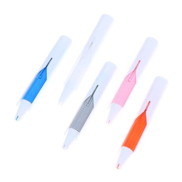 Pen-sæt med automatisk perledispenser, voksfrit design og borebakke White