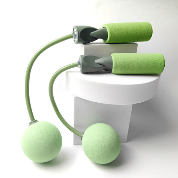 5 farger Wireless JumpRopes Innendørs vektbærende hoppetau peacock blue small ball