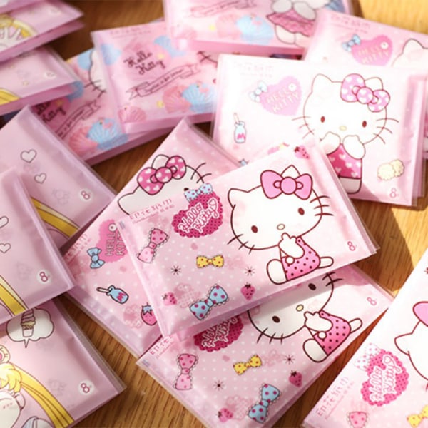 HelloKitty Tissue Handdukar Kawaii Sanrio Cartoon Printed Handdukar P