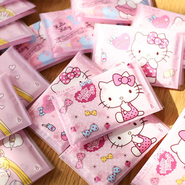 HelloKitty vevshåndklær Kawaii Sanrio tegneserietrykte håndklær P