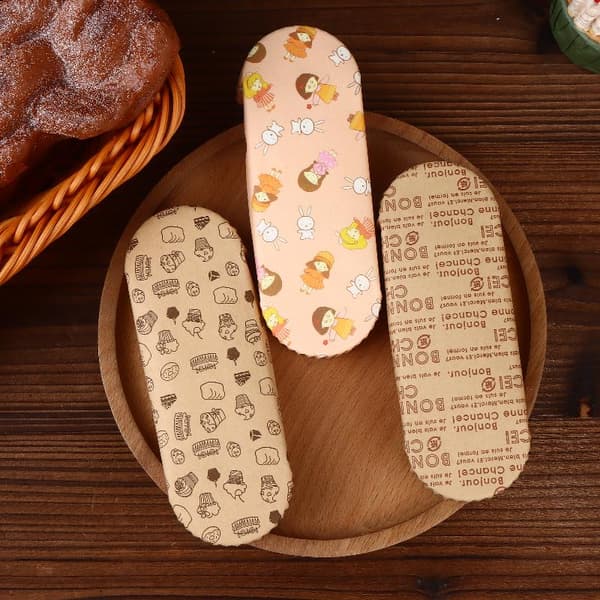 200 stk. båtformet cupcake-papir cupcake-liner bakepapir oljetett F