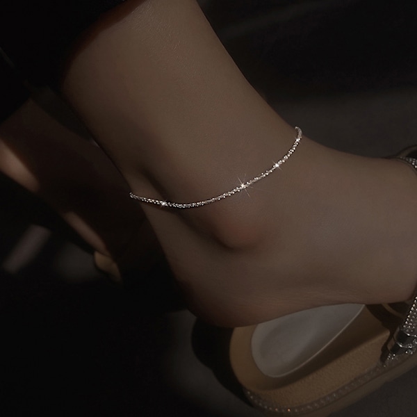 Sparkling Anklet Summer Temperament Light Luxury Niche Design S