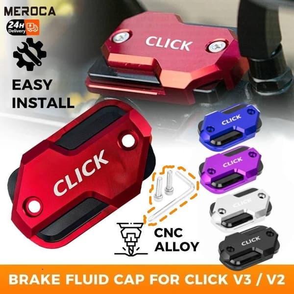 Etujarrunestesäiliön kansi Click V2 V3 Click 160 CNC-seos Red