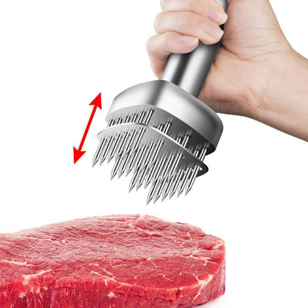 24 Pins Rustfritt stål hine Portable Meat Hammer Kitchen Tool
