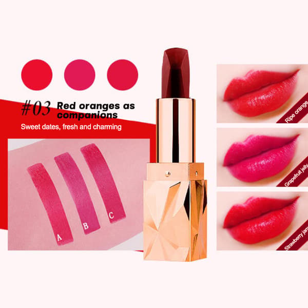 Non-stick kopp läppstift läppmakeup långvarig makeup fin textur E