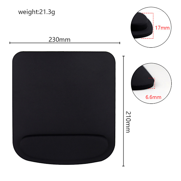 Rannetukihiirimatto Pelitoimiston hiirimatto Eva Ergonomic Mouse red
