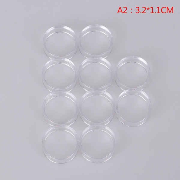 10 st Akryl Clear Display Stand Sphere Hållare för Crystal 3.2*1.1CM