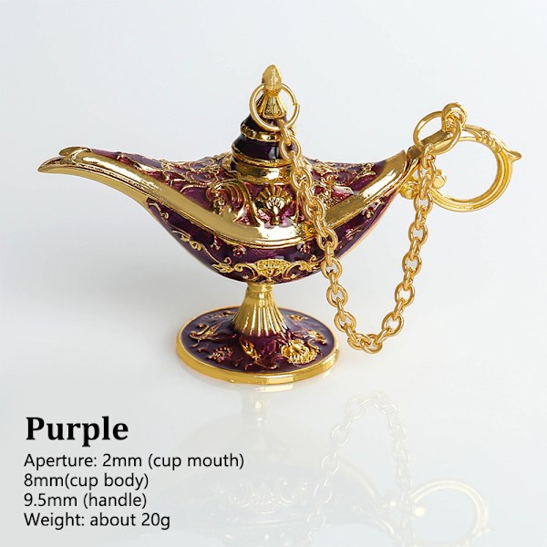 Sacred Wishing Lamp Aladdin Lamp Ornament Living Room Decoratio Purple