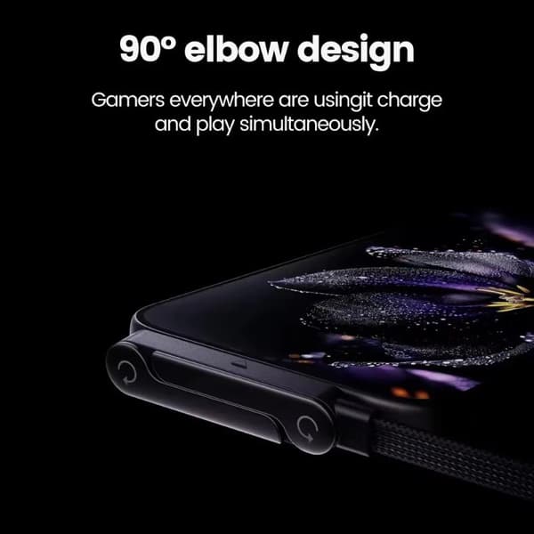 240W USB C snabbladdningskabel med inbyggt vikbart telefonstativ A7