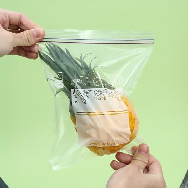 Dobbeltforstærket forsegling opbevaringspose 3 størrelser frysesikker 20 pieces S