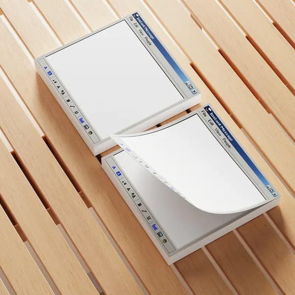 3 blokke retro computer mønster sticky notes – 3x3 tommer 3PCS
