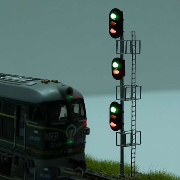 1:87 Model Tog Traffic Light 3V/12V til Train Railway ama Gaug Black