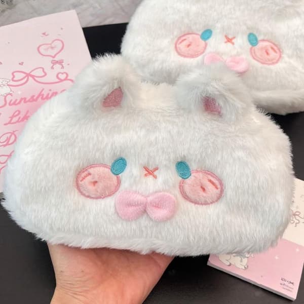 Kawaii Plysch Student Brevpåse Bärbar Stor Kapacitet Pe