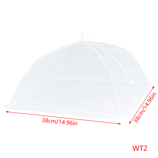 Mesh Cover Taittuva cover Teltta Dome Net Sateenvarjo Keittiö Gadge White 14in