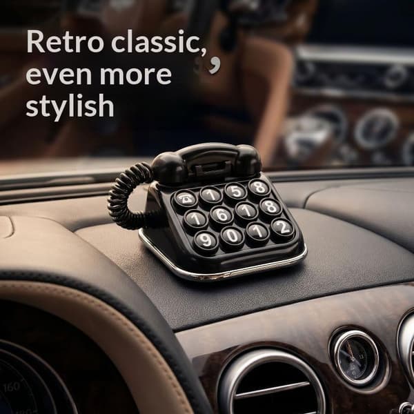 Retro fast telefonformad bilparkeringsnummer Mini Tempora A5