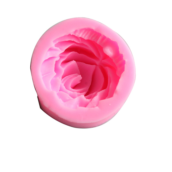 3D Rosblomma Fondant Tårta Choklad Sugarcraft Form ter Silic