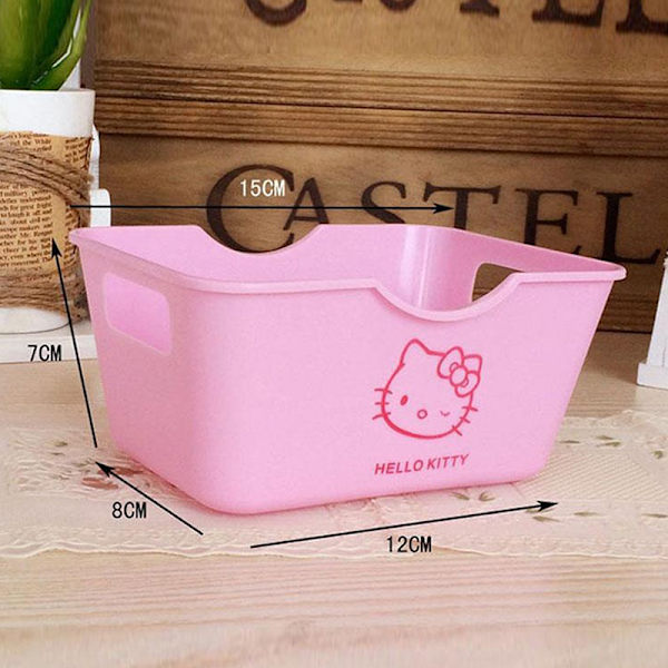 Kitty Storage Basket Desktop Basket Tape Skrivesaker Oppbevaringsboks