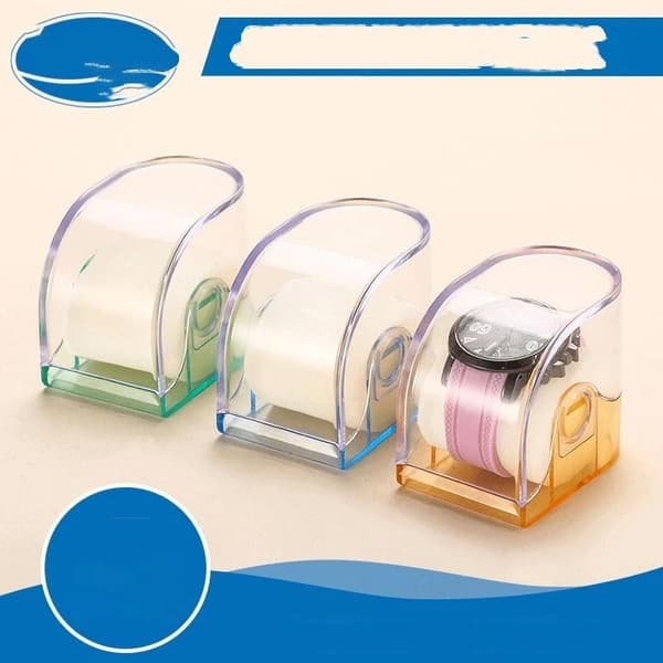 1 st rektangulär transparent låda i plast för klockförvaring