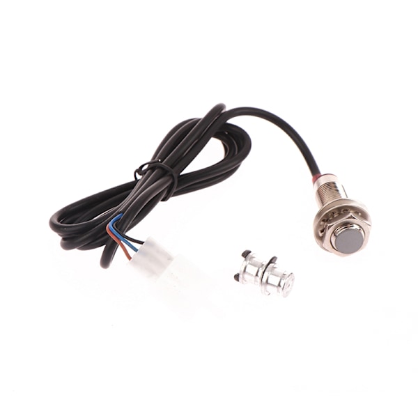 Motorsykkel Speedometer Kit Digital Kilometerteller Sensor Kabel Magnet