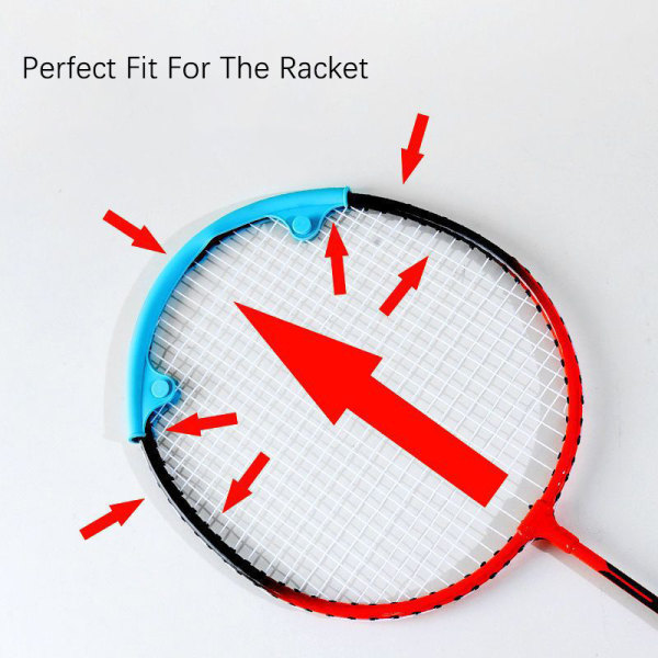 Rackethodebeskytter Badmintonrackettrådrammebeskyttende S Blue