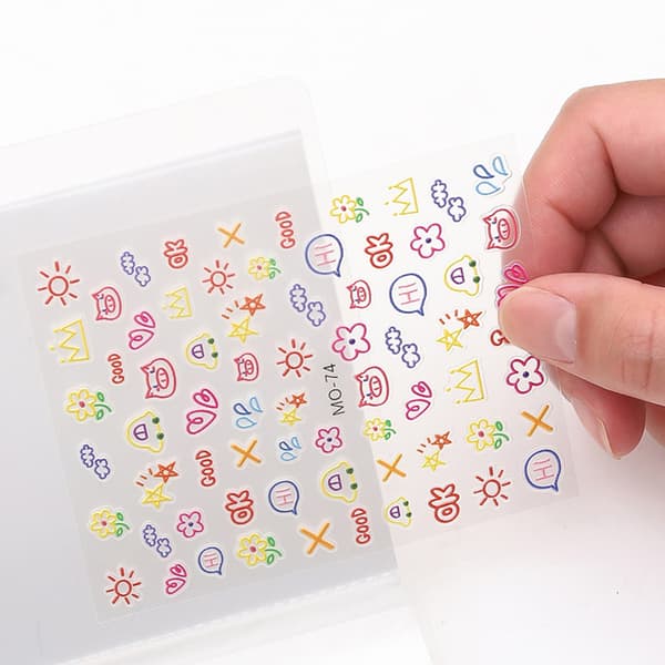 Oppbevaringshefte for negleklistremerker DIY Nail Art Design Tools