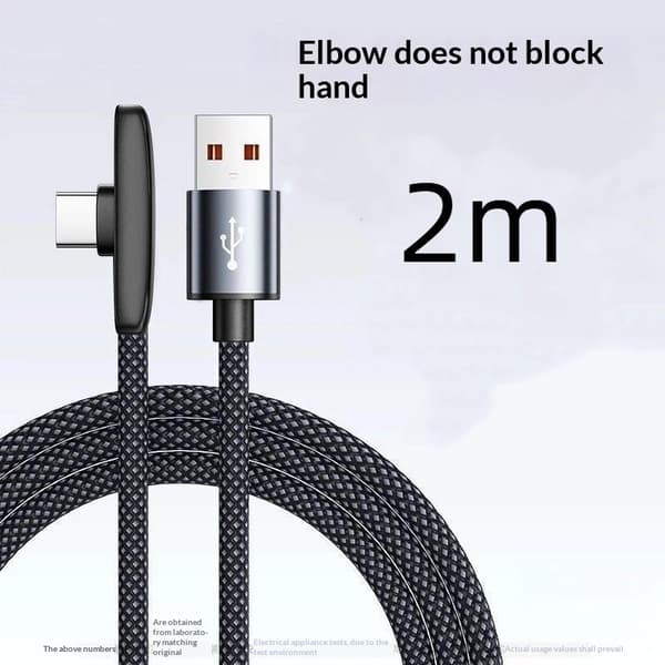 90 graders typ C-kabel 120W snabbladdning dataöverföringskablar 150cm