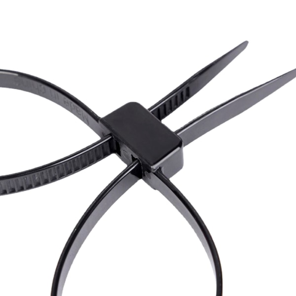 Flex Manschetter Plast Nylon Engångsdragkedja Handbojor Seghet Black
