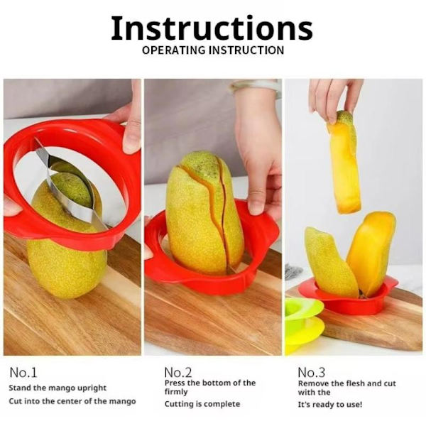 1 stycke Mango er Mango Slicer er Och ing Tool Mango Divider Fru Red