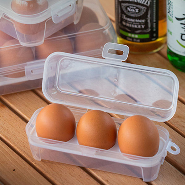 Utomhussäker äggförvaringslåda Bärbar äggbricka Plastskydd A