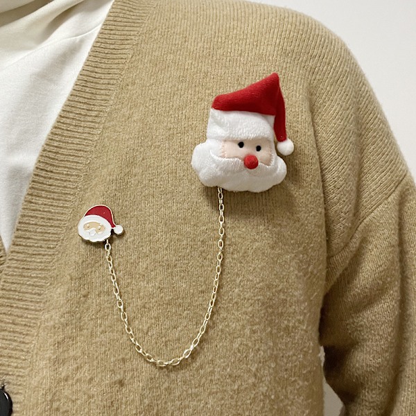 Plush Julgran Snögubbe Rådjur Dock Broch Emalj Alla A2