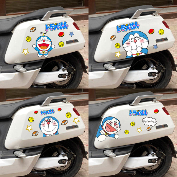 Doraemon Cartoon e Car Tarrat Vinyyli Tarrat Auton sisustustarvikkeet A4