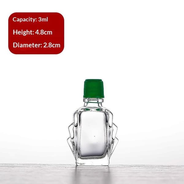 3ml 6ml 7ml 9ml 12 ml minilasipullot öljypullot purkit A4