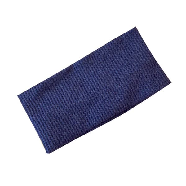 Elastiske yogahårbånd for kvinner og menn, ensfarget, til løping og sminke Dark blue