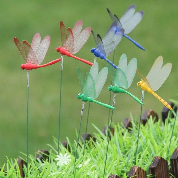 10 kpl Dragonflies Insert Tank Decoration Simulation Dragonfly Ga Multicolor Random color 10PCS
