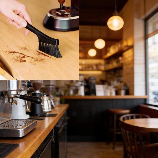 Rengöringsborste för kaffemaskin Black