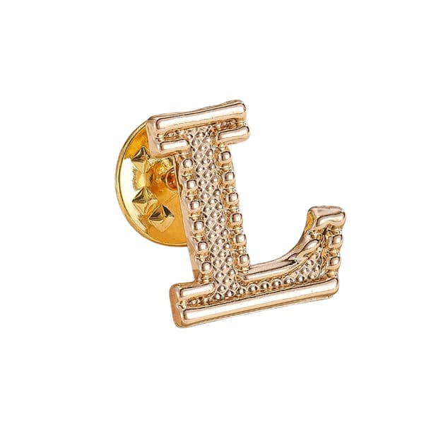 Vintage 26 bogstavs initial reversnål brocher til kvinder unisex A E