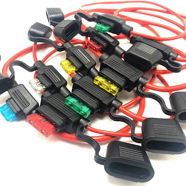 Vandtæt TAP Mini Small Medium Auto Sikringsholder 16 AWG og C 16AWG Cable