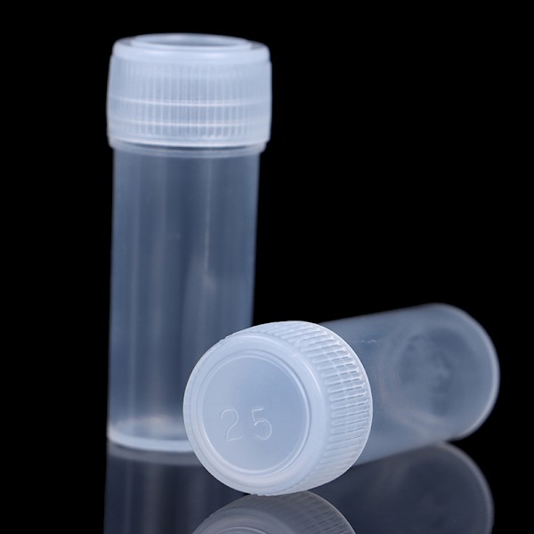 5 ml plastprøveflaske Reagensrør Mini små flasker hetteglass St