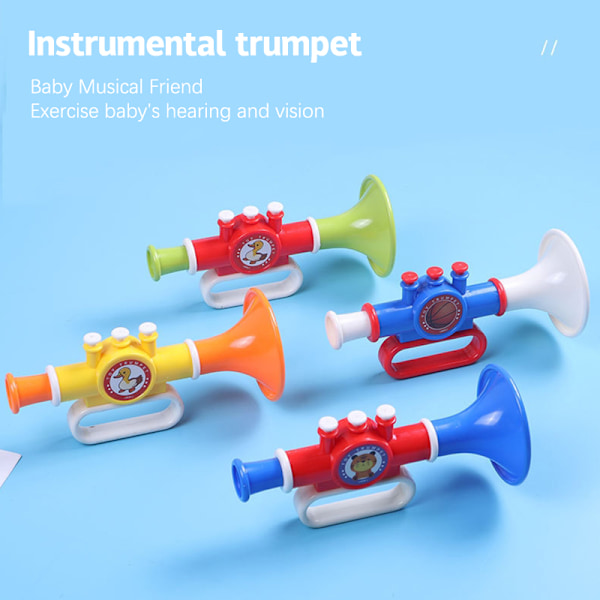 17 cm blåsande trumpetröst som byter visselhornsleksaker Musical P 1PC Random Color