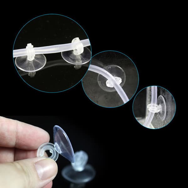 20 st Akvarium sugslang Fixeringsklämma Luftpumpslang Oxygen Pi 20pcs