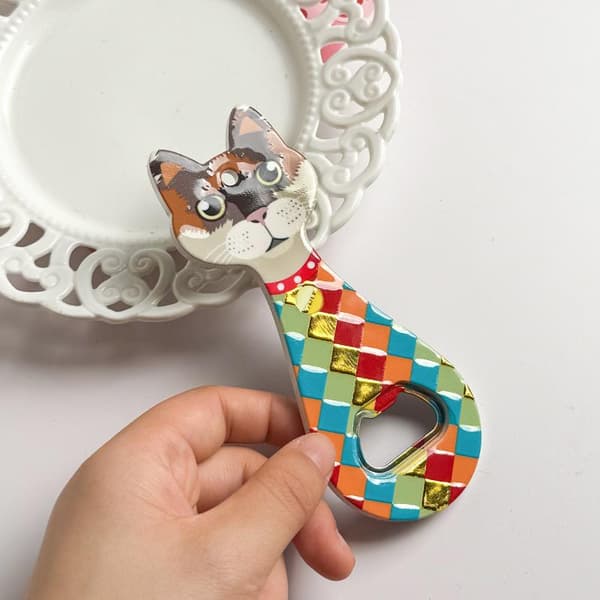Kat Akryl Køleskabsmagnet A4