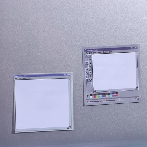 50 ark vintage computer tegning sticky notes - ideel til kunst A1